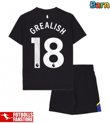 Everton Jack Grealish #18 Tredje Tröja Barn 2025-26 Kortärmad (+ Korta byxor)